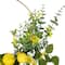 22" Yellow Lemon & Daisy Springtime Half Wreath